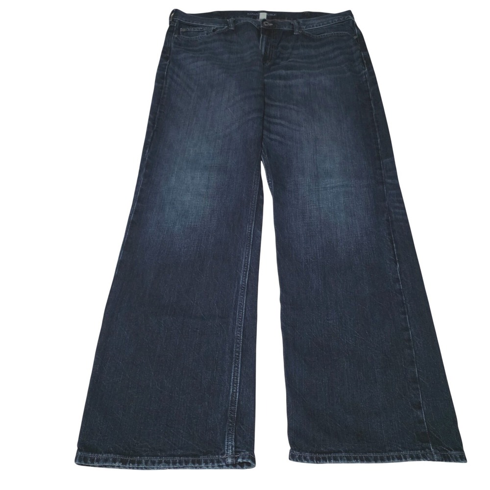 Banana Republic Traveler Mens 40x34 Straight Fit‎ Denim Jeans Blue